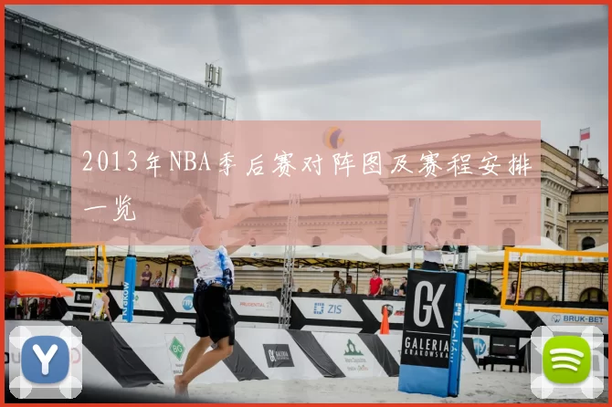 2013年NBA季后赛对阵图及赛程安排一览