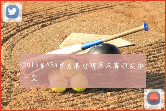 2013年NBA季后赛对阵图及赛程安排一览